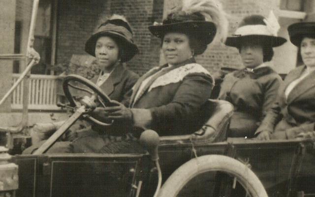 Madame C.J. Walker in an early automobile