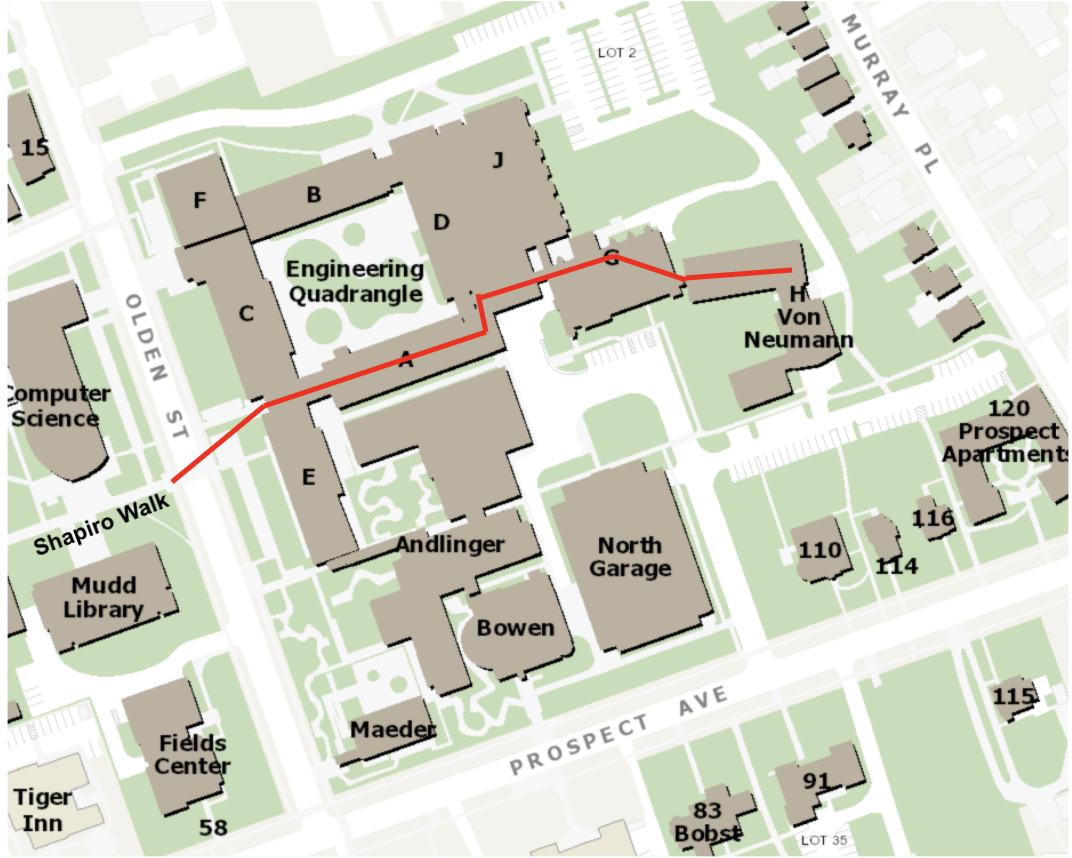Keller Center Makerspace Map