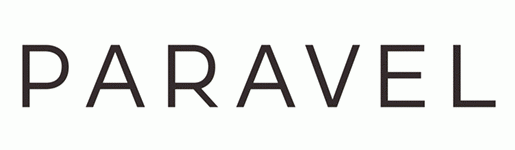 Paravel logo in simple black text