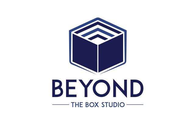 Beyond the Box logo text with blue cube image