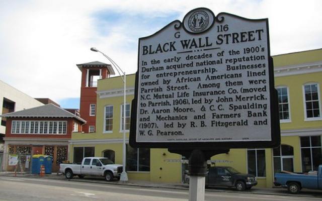 Black Wall St sign