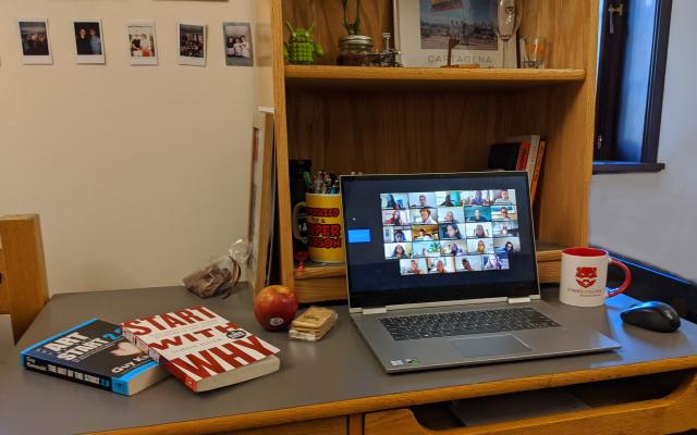 Sam van der Jagt's desk