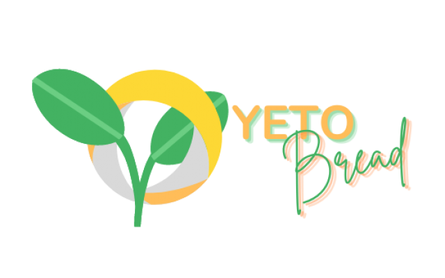 YetoBread logo with green leaves