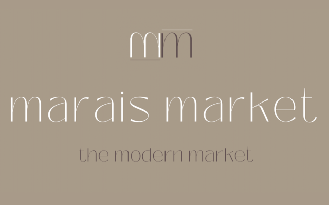 marais market logo with the tagline the modern market