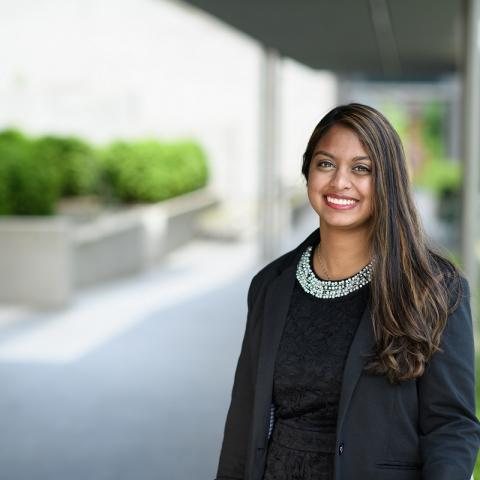 young college women smiling on Princeton campus